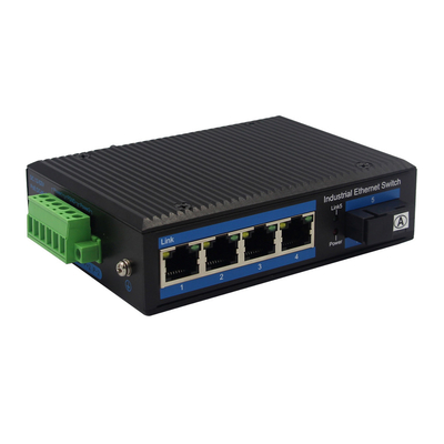 Conversor portuário dos meios da fibra de Gigabit Ethernet do trilho do ruído IP40 4